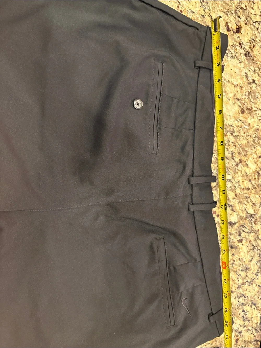 Nike Men's Black Flat Front Dry Fit Performance Golf Shorts sz 40 Waist - Picture 9 of 12